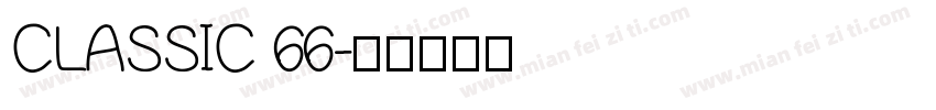 CLASSIC 66字体转换